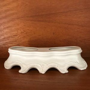 Vintage Nymphenburg Western Germany Porcelain Double Planter/Vase IV Circa 1945-